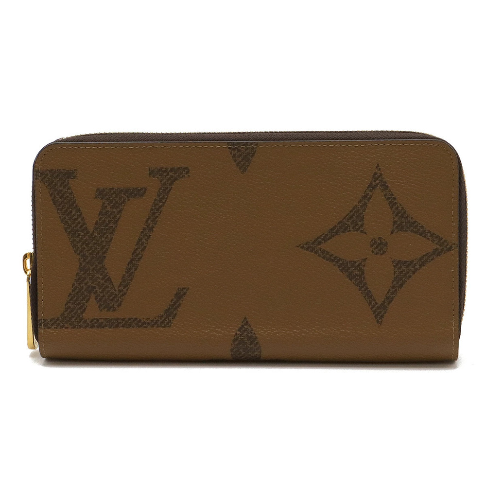LOUIS VUITTON Monogram Giant Reverse Zippy Wallet Round Zipper Long
